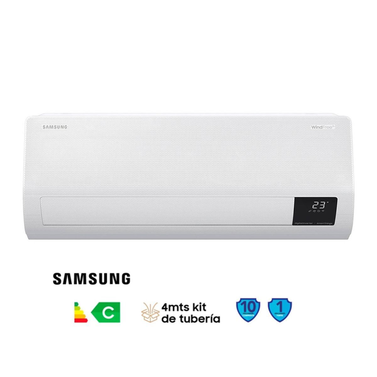 SAMSUNG - Aire Acondicionado Split Wind Free 9000 btu Samsung 220v Inverter