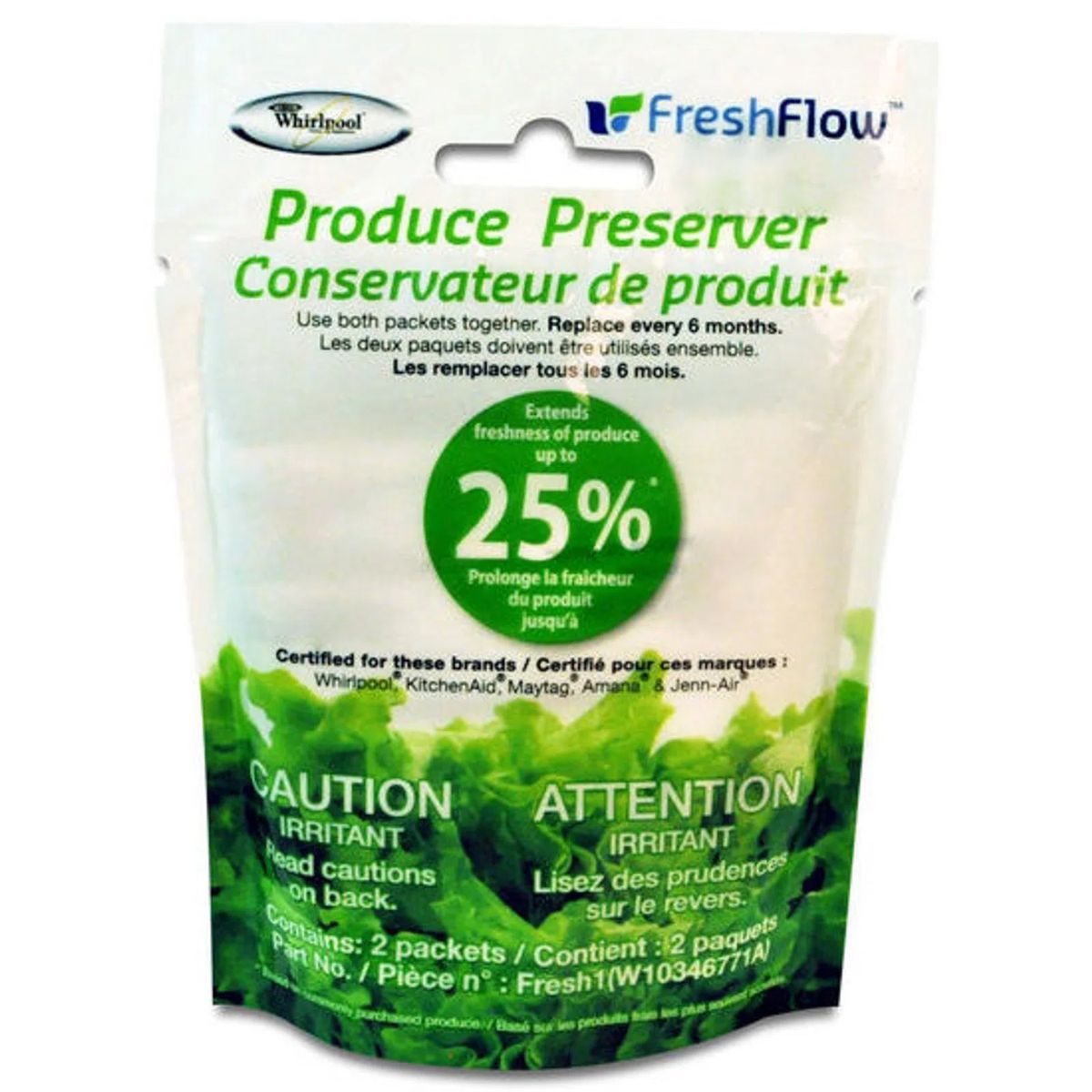 WHIRLPOOL - Filtro Whirlpool conservar verduras  FreshFlow