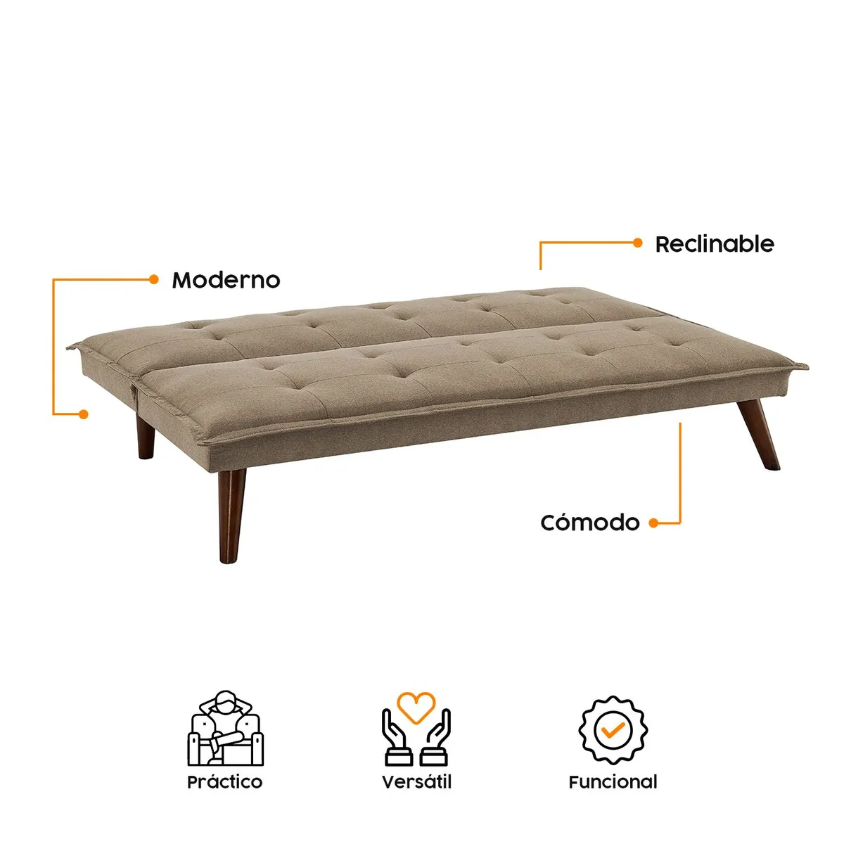 BONNO - Sofá Cama Florencia Arena Bonno