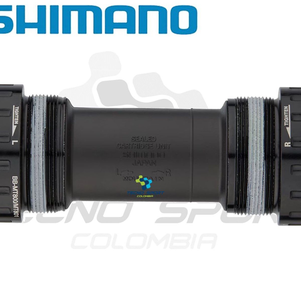 SHIMANO - Eje Centro Shimano Xt Cartucho Caja Pedalier Mt801 Biela Mtb