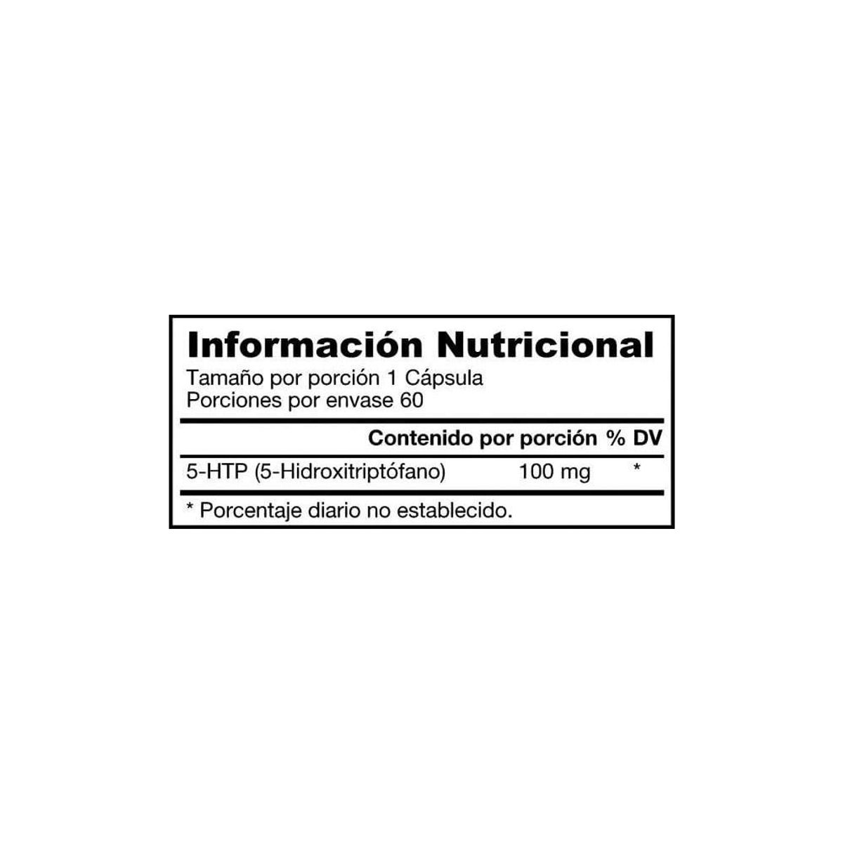 JARROW - 5-htp Jarrow 100mg X 60 Capsulas