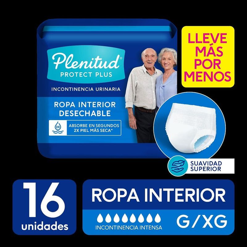 PLENITUD - Ropa Interior Plenitud Protect Plus G-xg X 16und