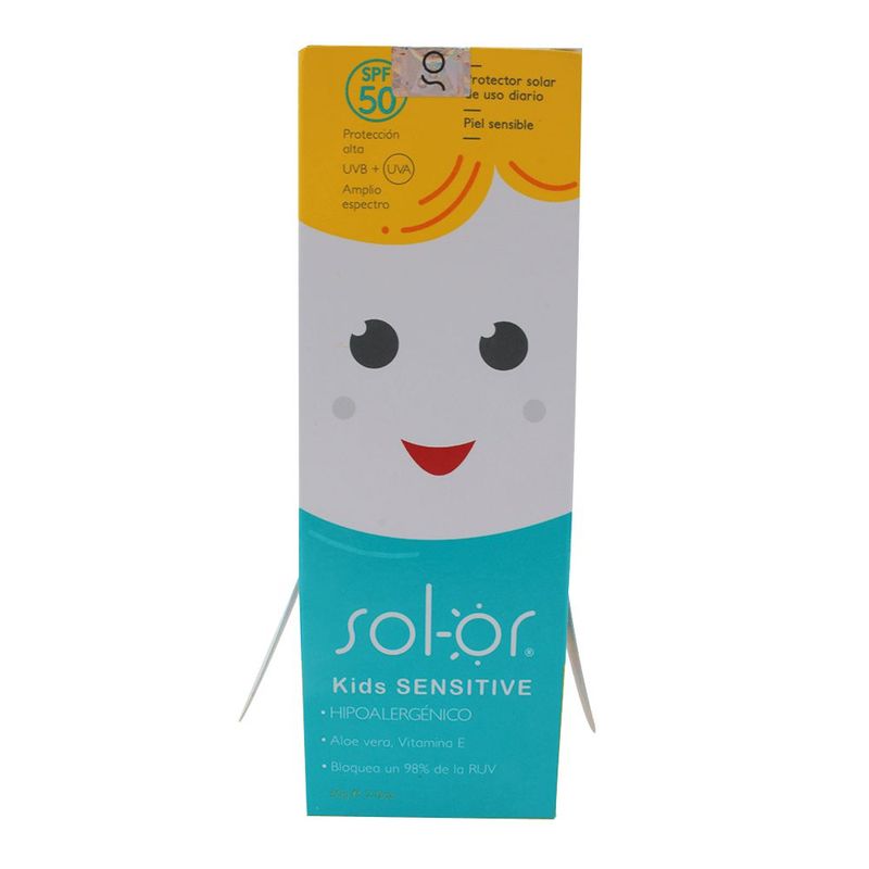 SOL OR - Protector Solar Sol-or Kids Sensitive Spf 50 X 60g