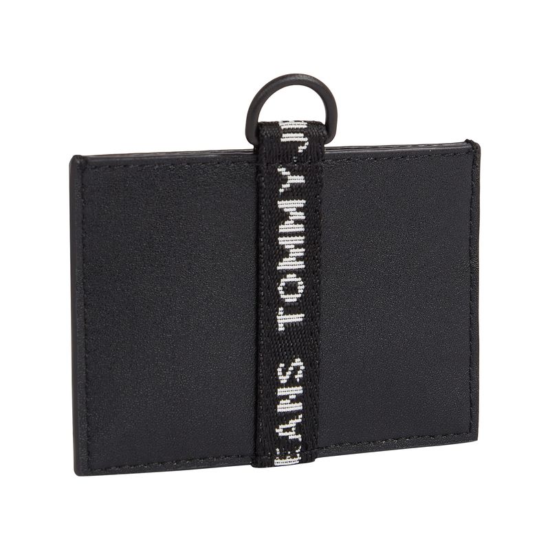 TOMMY HILFIGER - Tarjetero Con Logo Hombre Negro Tommy Hilfiger