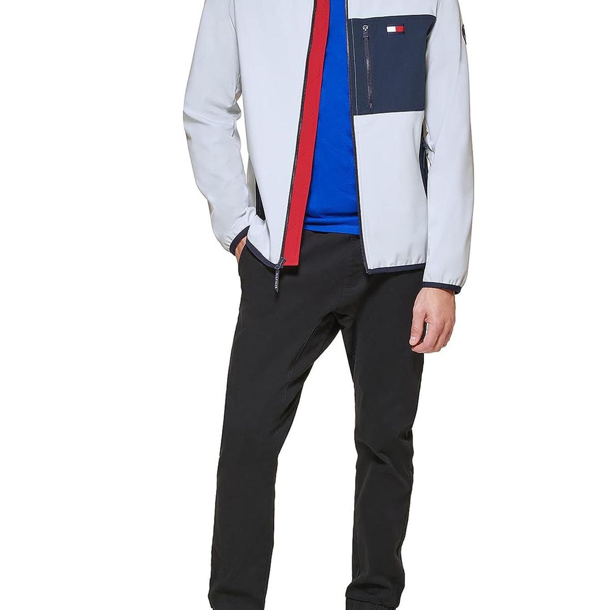TOMMY HILFIGER - Chaqueta Con Capucha Softshell Hombre Blanco Tommy Hilfiger Hombre Blanco Tommy Hilfiger