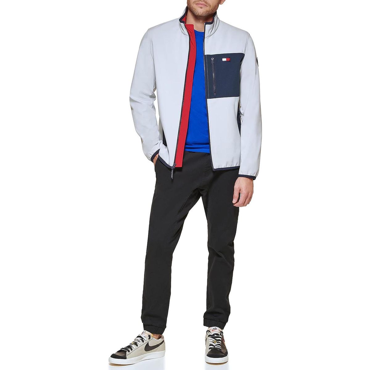TOMMY HILFIGER - Chaqueta Con Capucha Softshell Hombre Blanco Tommy Hilfiger Hombre Blanco Tommy Hilfiger