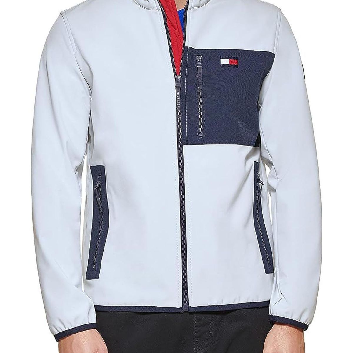 TOMMY HILFIGER - Chaqueta Con Capucha Softshell Hombre Blanco Tommy Hilfiger Hombre Blanco Tommy Hilfiger