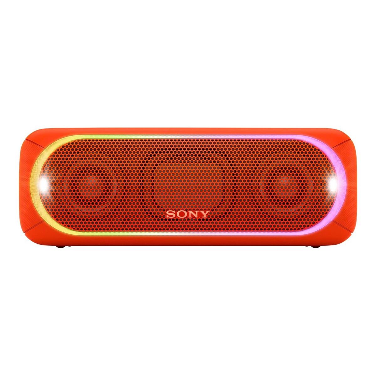 SONY - Speaker Sony SRSXB30-RC Bluetooth Rojo Luces Lineales