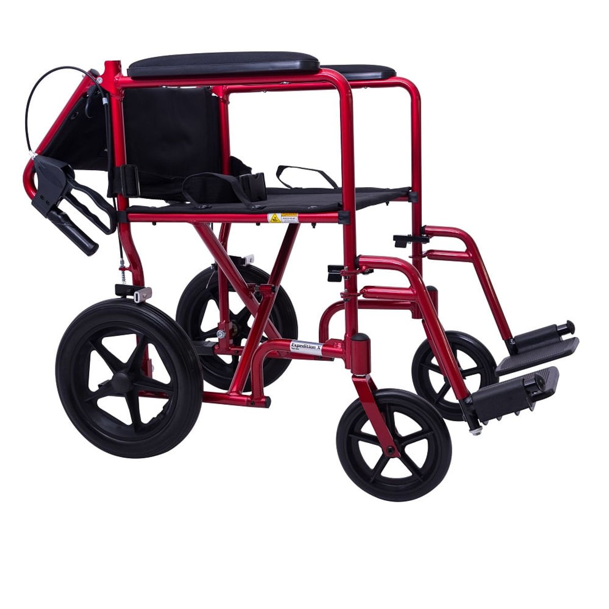 GENERICO - Silla Ruedas Drive Transporte Aluminio Ref. Exp19ltrd Roja