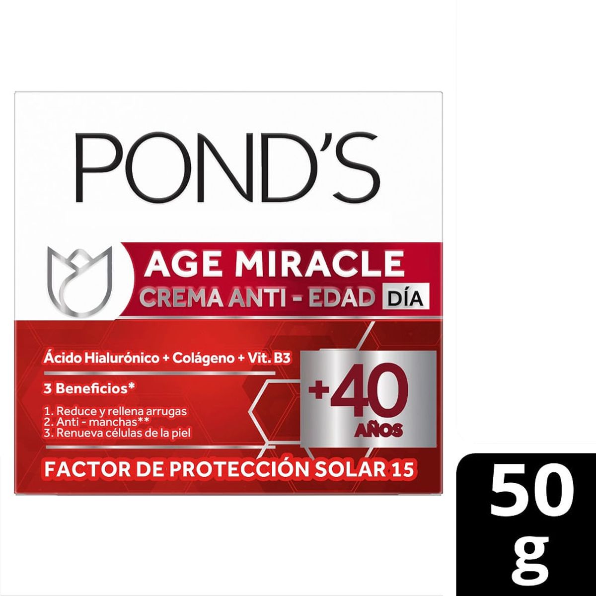 PONDS - Crema Facial Ponds Age Miracle Dia Spf15 X 50g
