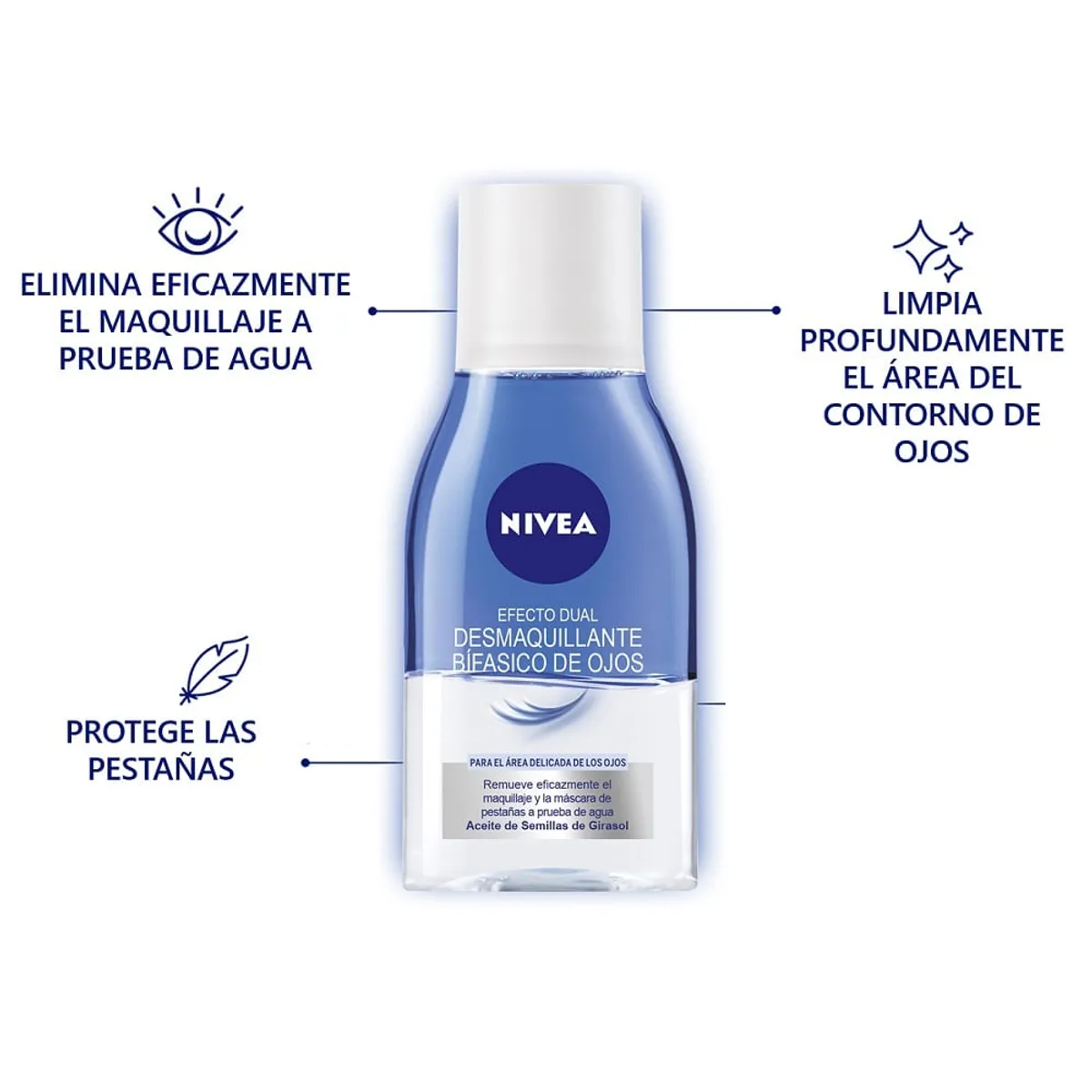 NIVEA - Desmaquillante Ojos Nivea Bifasico X 125ml
