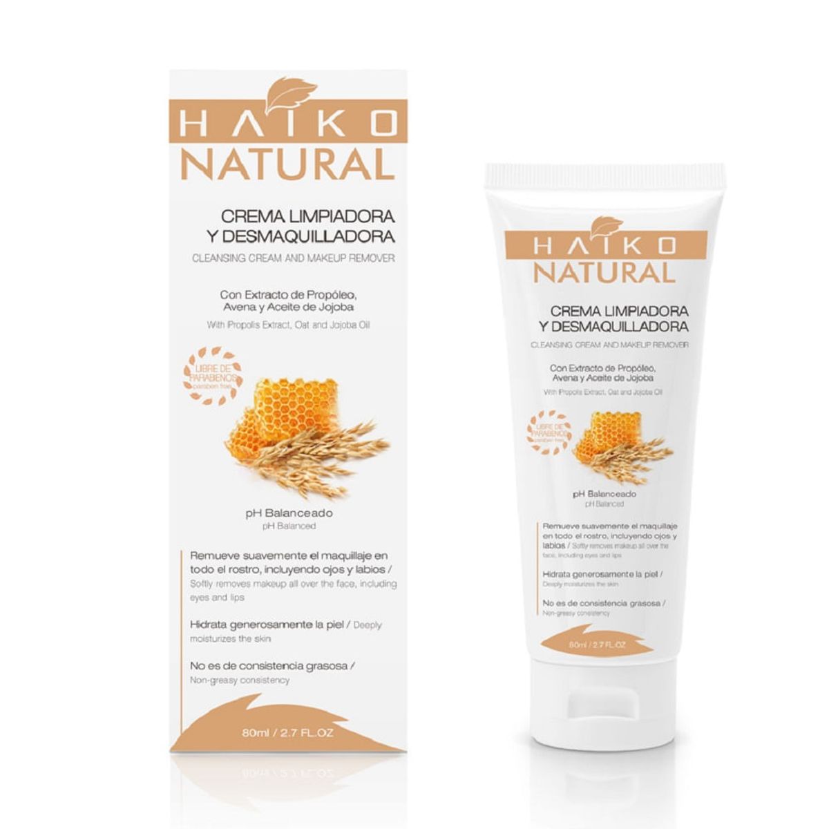 HAIKO NATURAL - Crema Facial Haiko Natural Limpiadora Y Desmaquilladora X 80