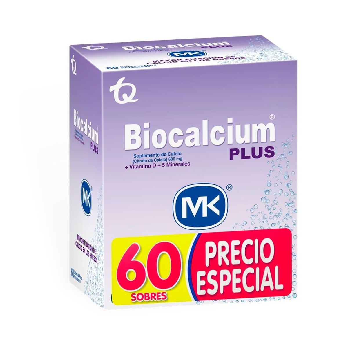 MK - Precio Especial Biocalcium Plus 600mg X 60 Sobres
