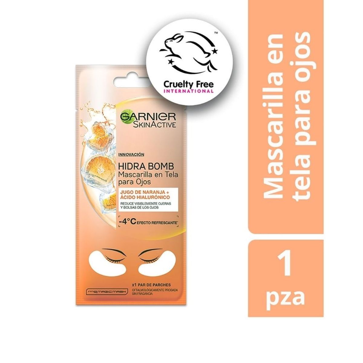 GARNIER - Mascarilla Ojos Garnier Hidra Bomb Refrescante X 1und
