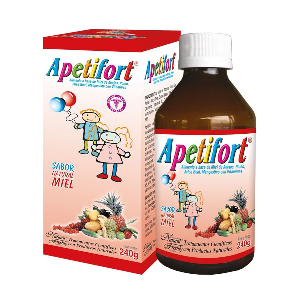 NATURAL FRESHLY - Apetifort Jarabe Chicle 240ml