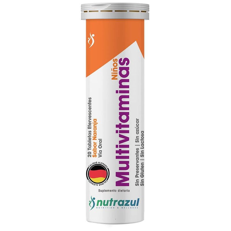 GENERICO - Multivitaminas Nutrazul Niños Naranja X 20 Tabletas