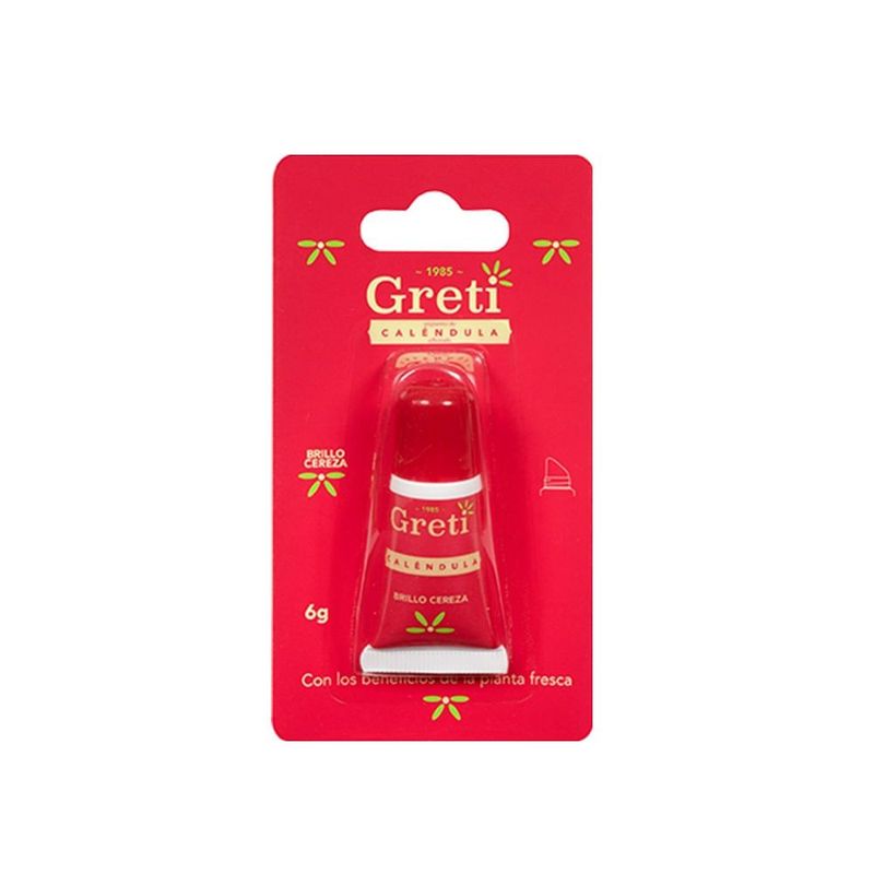 GRETI - Protector Labial Greti Calendula Brillo Cereza X 6g
