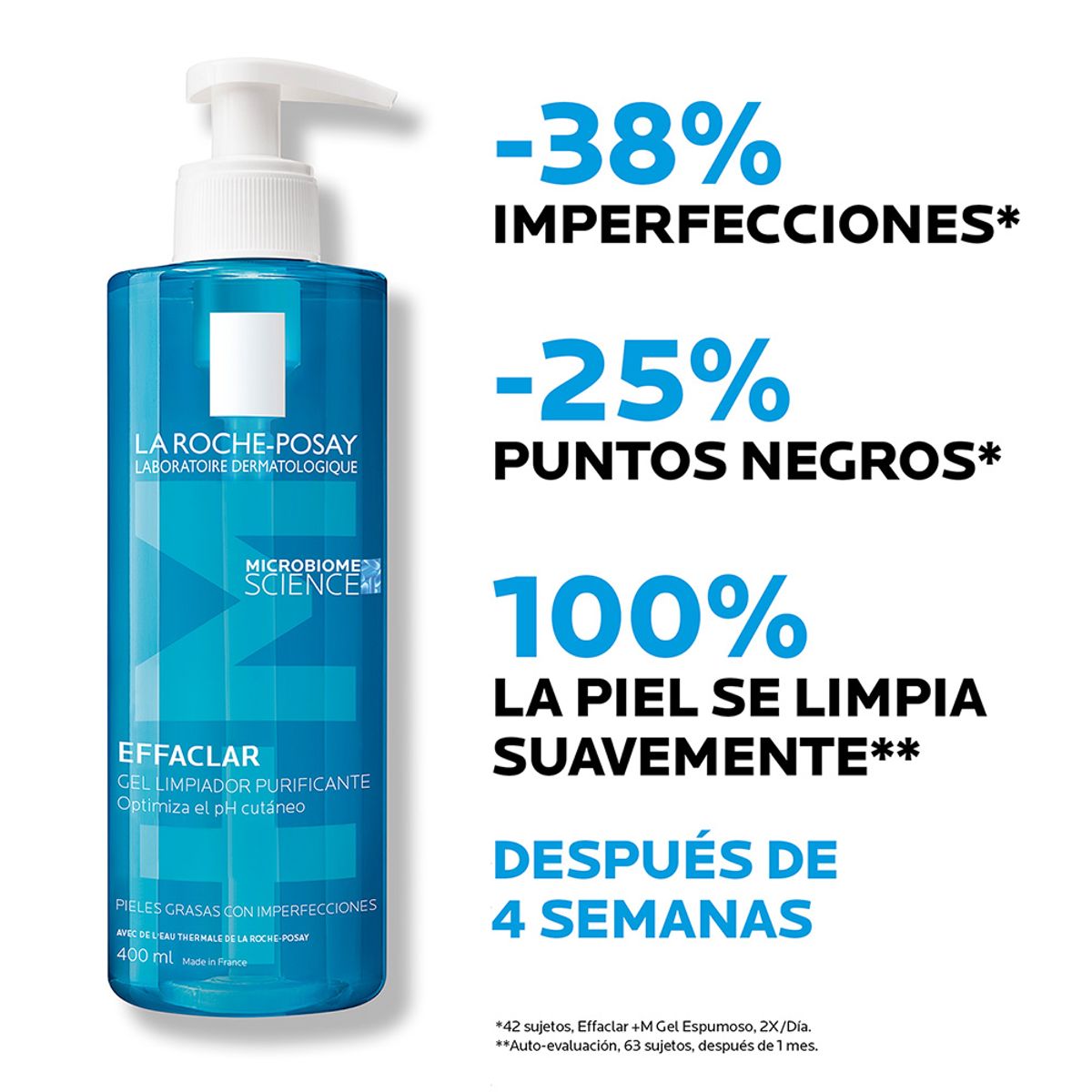 LA ROCHE POSAY - Limpiador Facial La Roche-posay Effaclar Gel Piel Grasa X 40