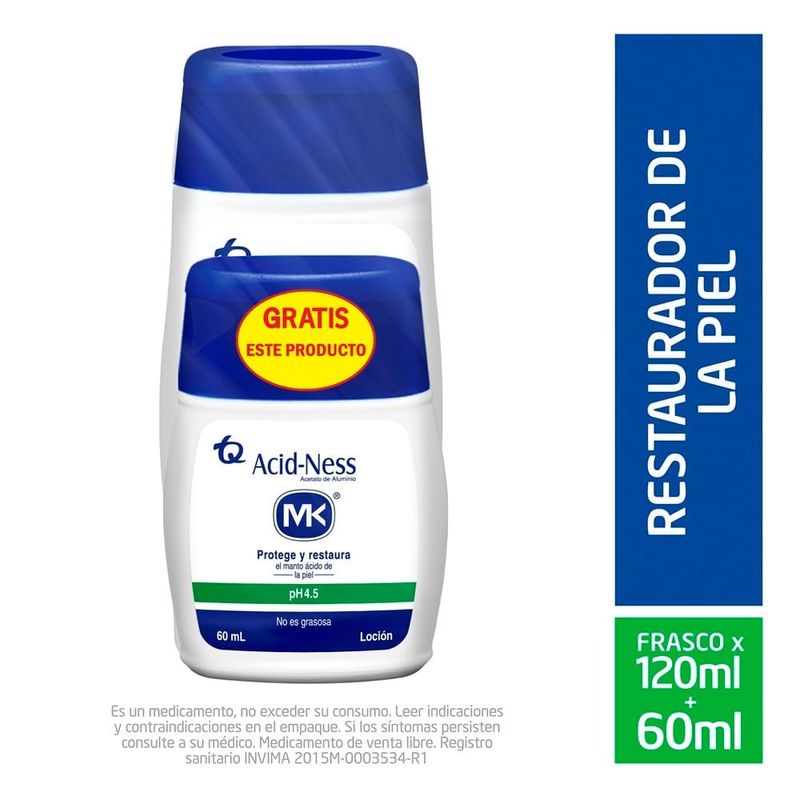 MK - Oferta Locion Corporal Acid Ness X 120ml + 60ml