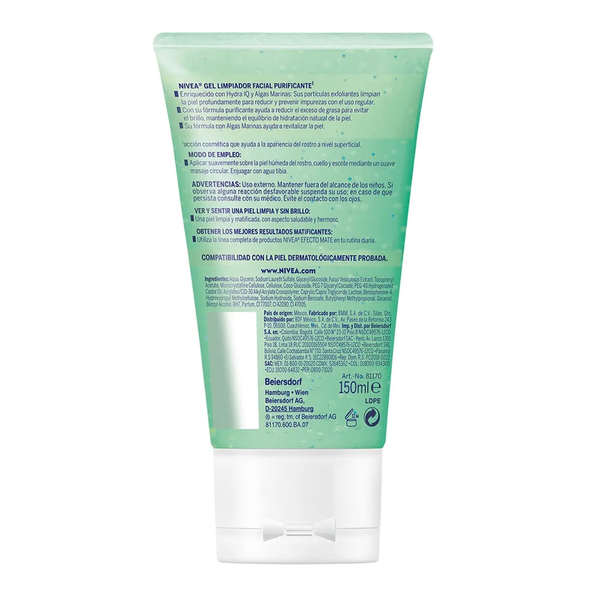 NIVEA - Gel Limpiador Nivea Efecto Mate X 150ml