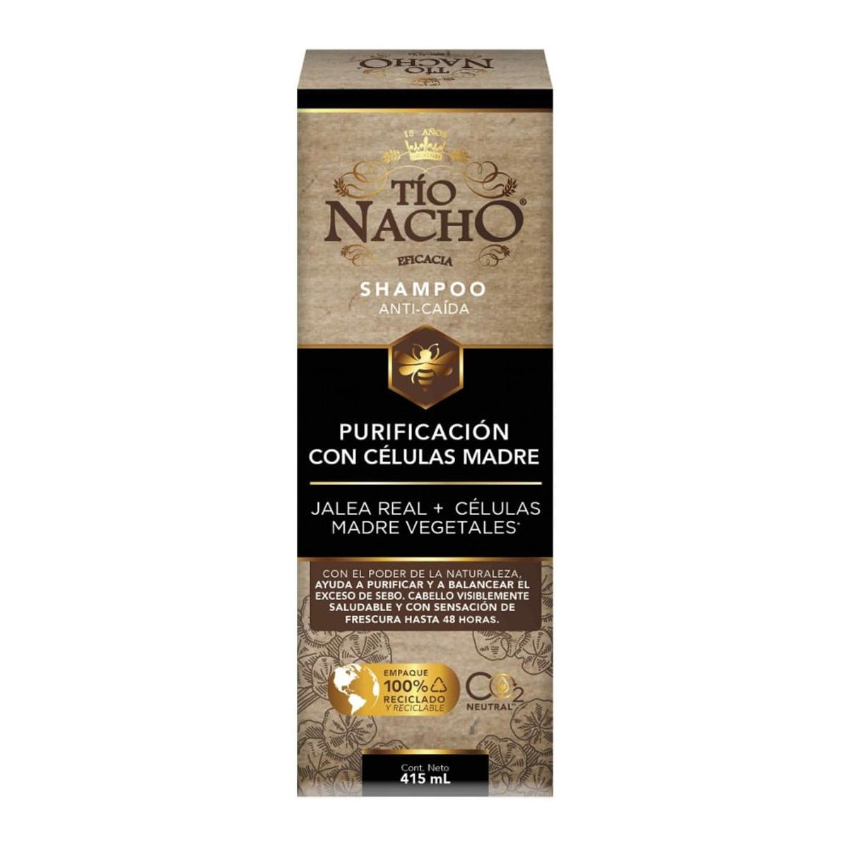 TIO NACHO - Tio Nacho Shampoo Purificación Células Madre X 415ml