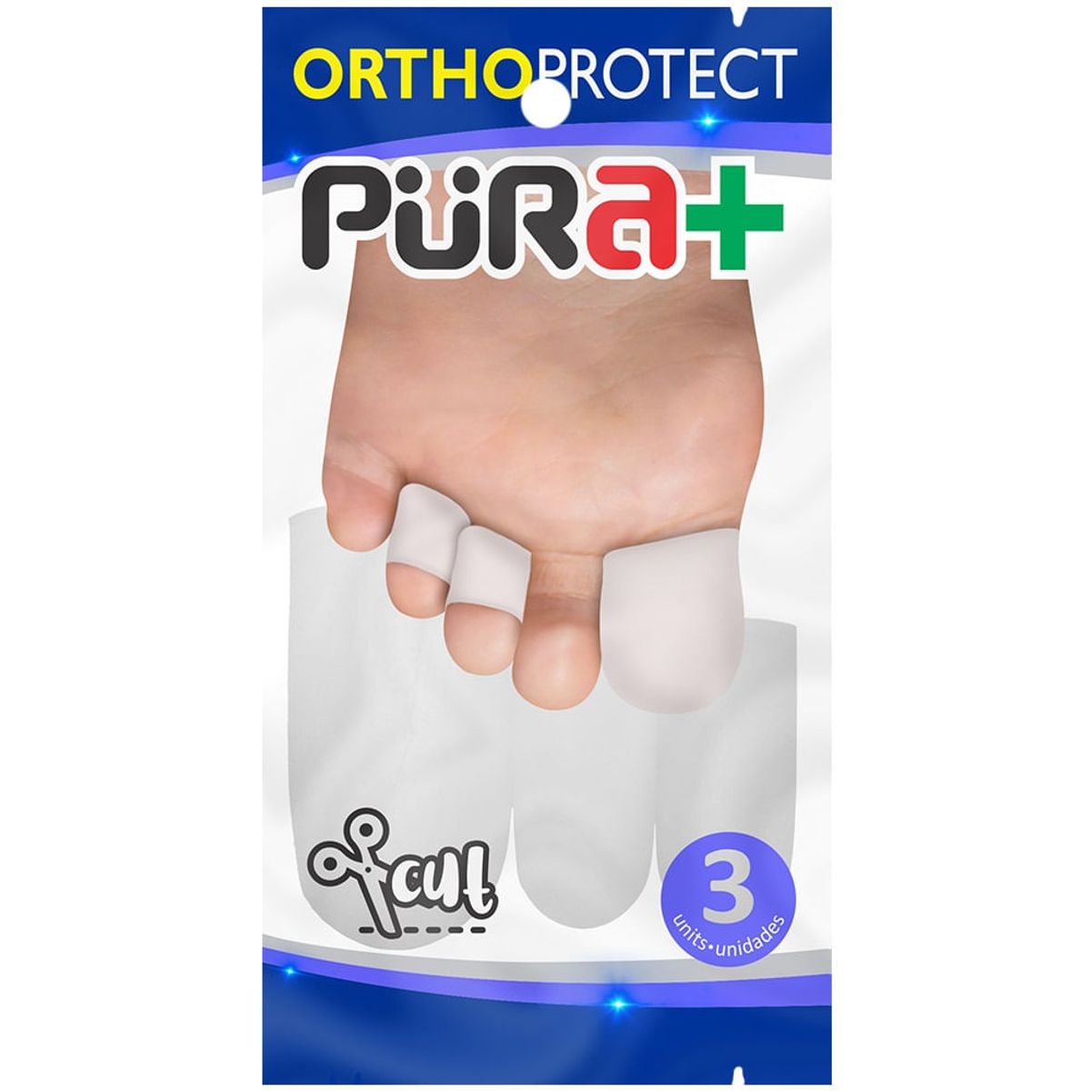 PURA - Protector Separador Dedos Pura+ Silicona X 3und