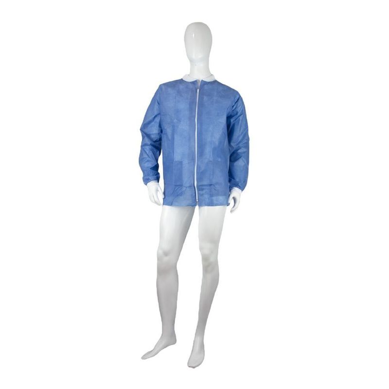ALFA SAFE - Chaqueta Desechable Alfasafe Cremallera Azul