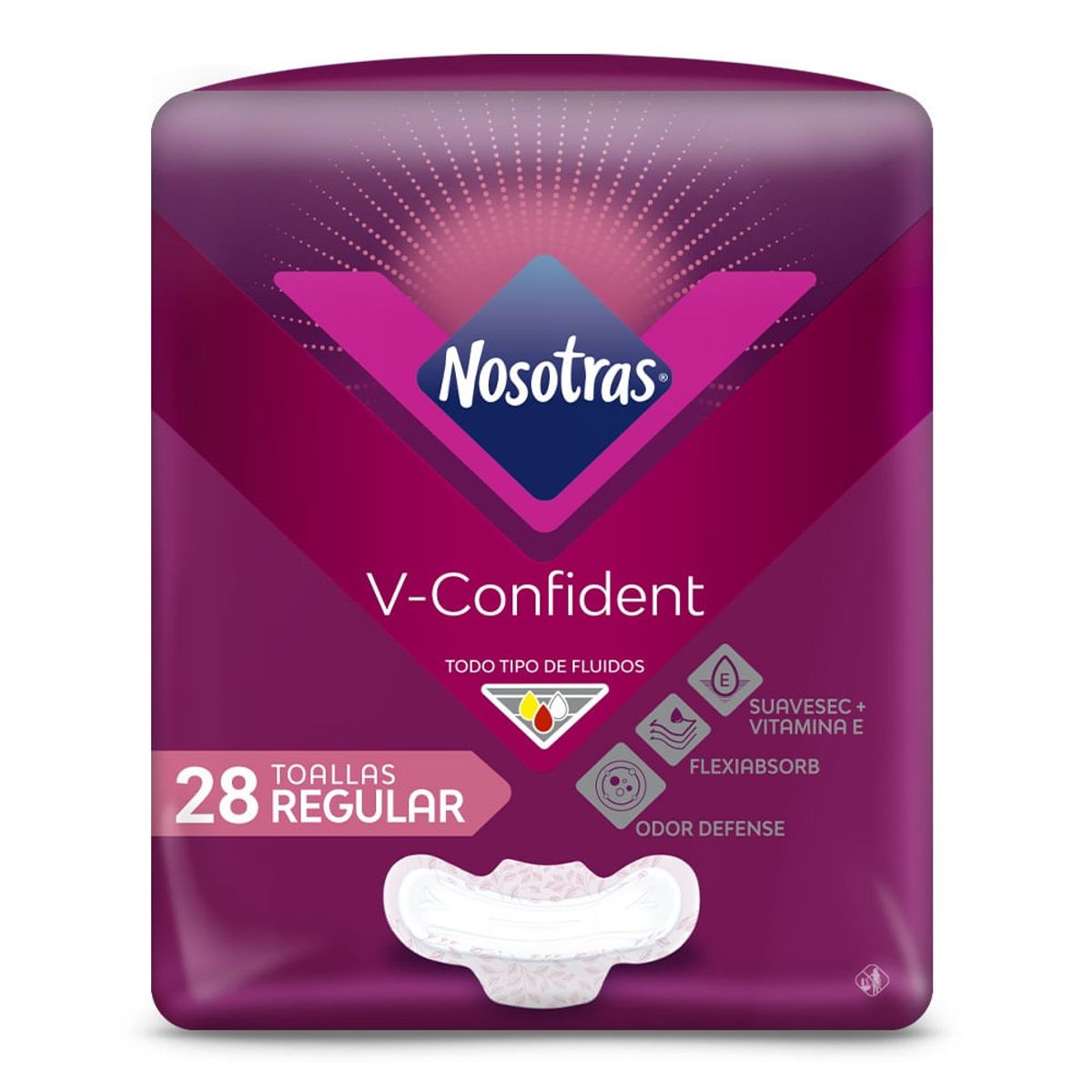 NOSOTRAS - Toallas Higienicas Nosotras V-confident Regular X 28und