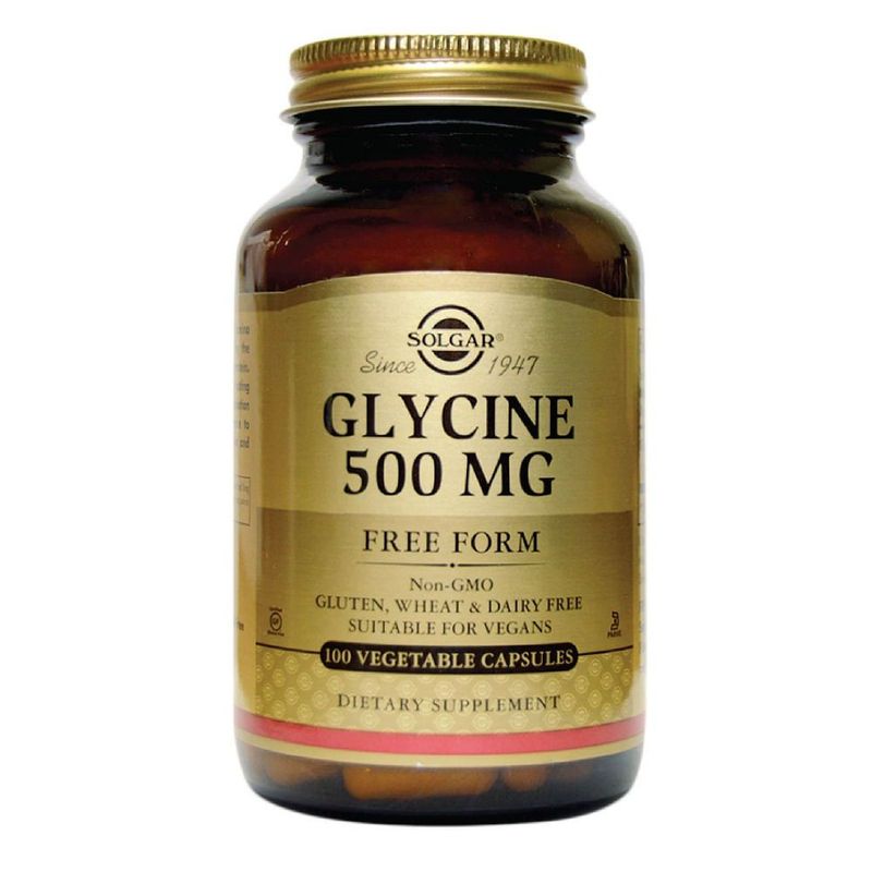 SOLGAR - Glycine 500 Mg Solgar X 100 Capsulas