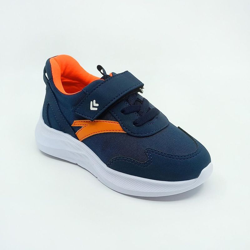 PAPOS - Tenis Drago Azúl y Naranja  Zapatillas Niños PAPOS - Azul