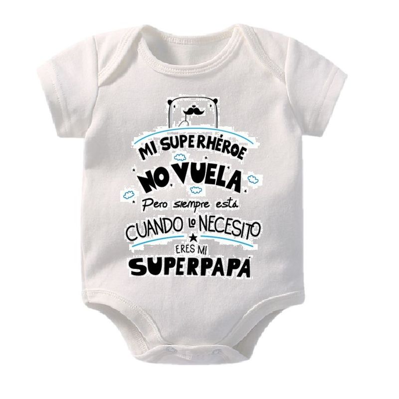 VANIDADES COLLECTIONS - Body Para Bebes Personalizados  Mameluco Mi Súper Héroe No Vuela