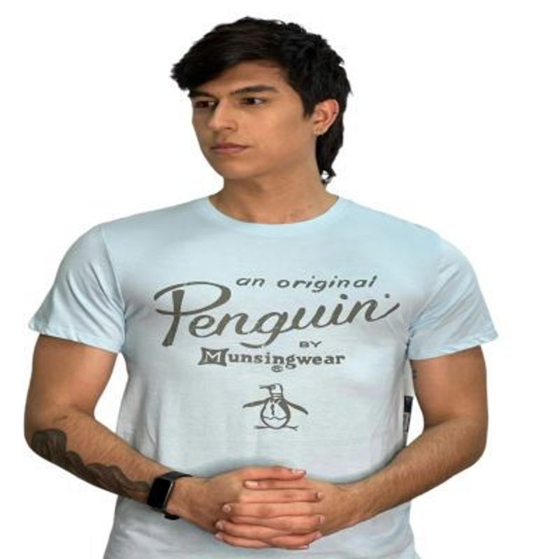 PENGUIN - Camiseta para hombre penguin COOL BLUE.