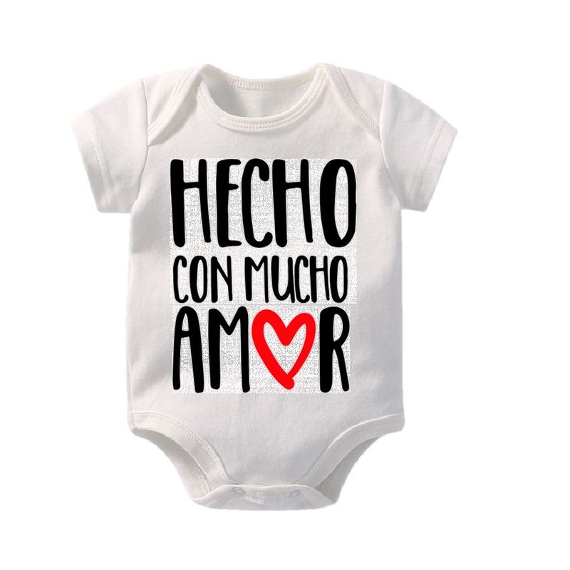 VANIDADES COLLECTIONS - Body Para Bebes Personalizados  Mameluco Hecho Con Mucho Amor