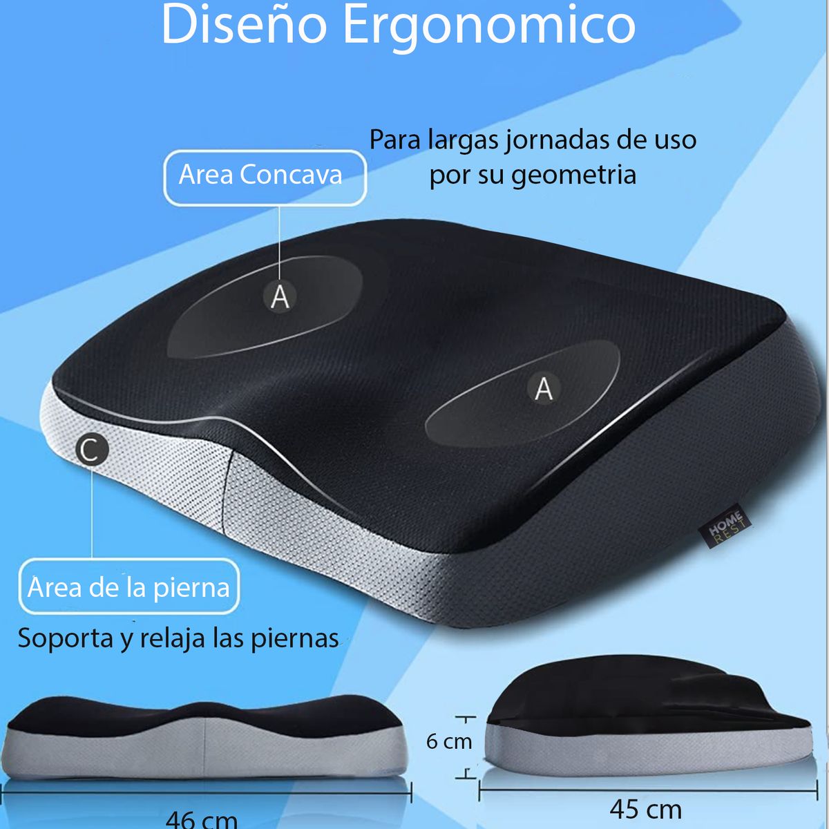GENERICO - Cojin Ergonomico Silla Gamer