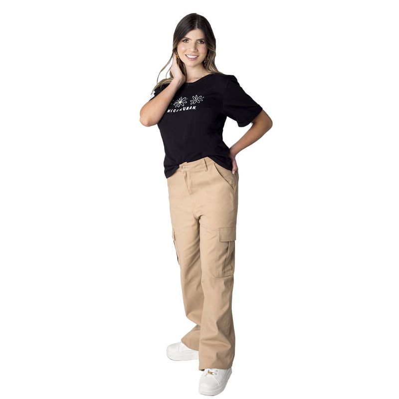 FREYDA - Pantalón Moda Cargo Mujer Corte Recto Versátil Freyda