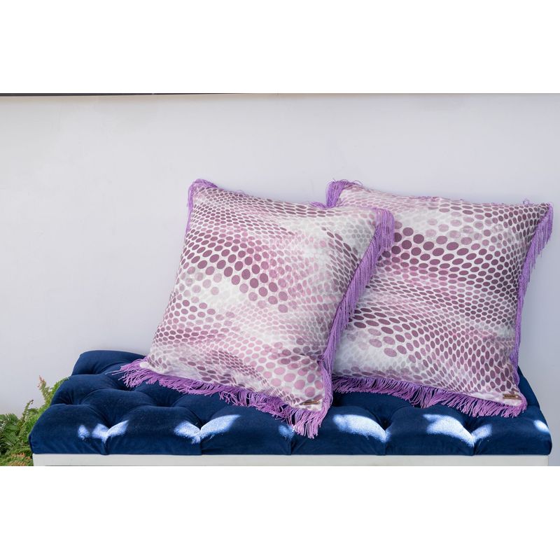 NOSSARENA - Cojin lila 50x50cm NOSSARENA