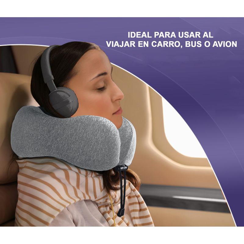 Cojin Almohada Cuello de Viaje GENERICO