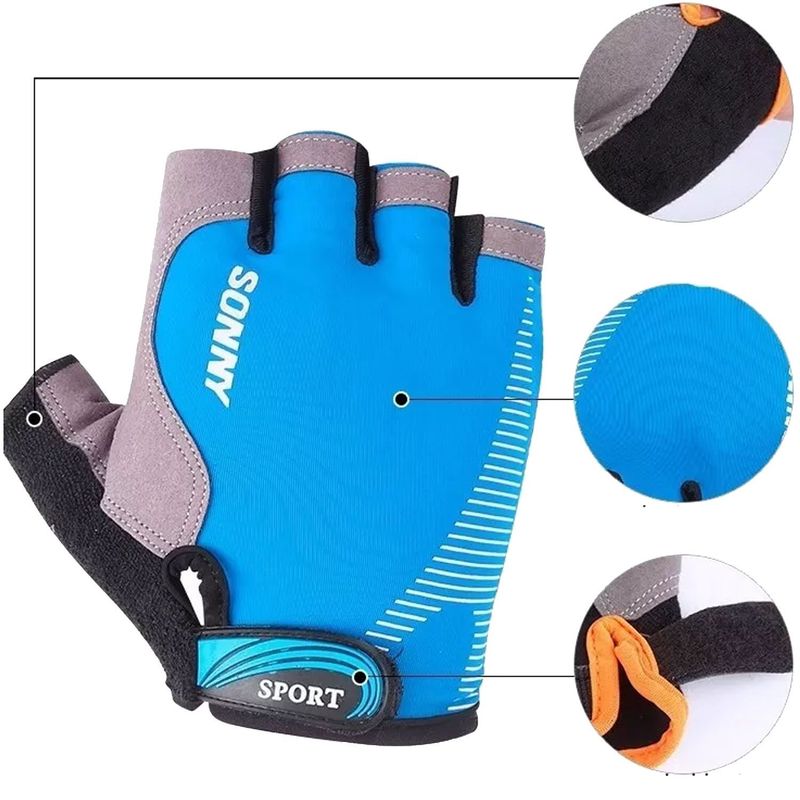 GENERICO - Guantes Ciclismo Neopreno Ergonomico Dedo Mtb 4 Colores