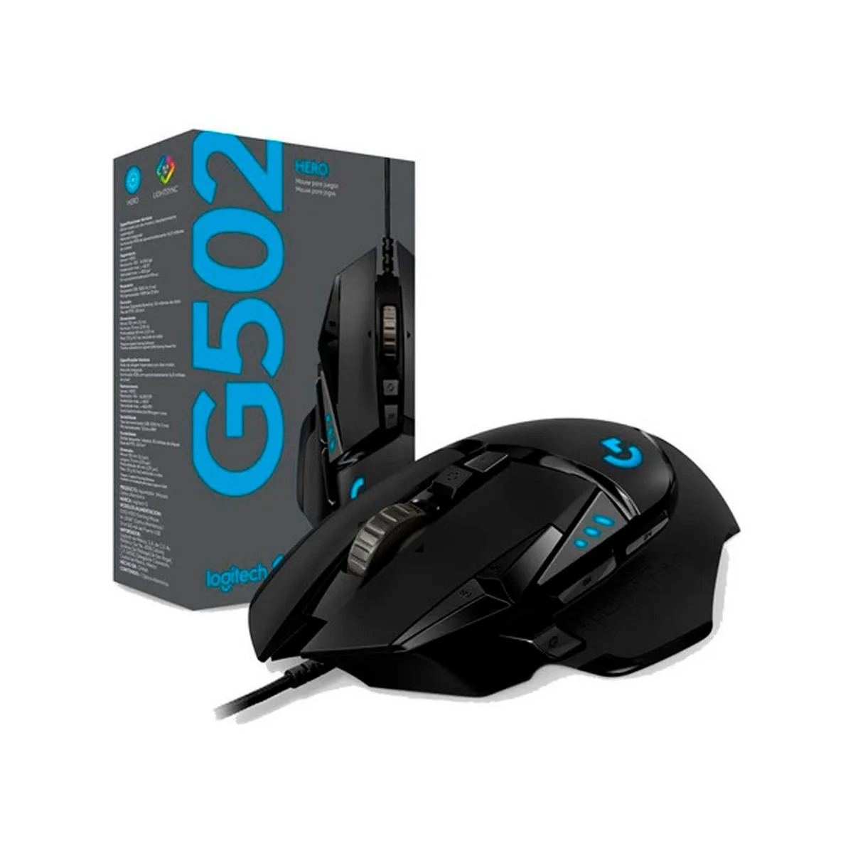 LOGITECH - Mouse Gamer Logitech G502 Hero Rgb Programable
