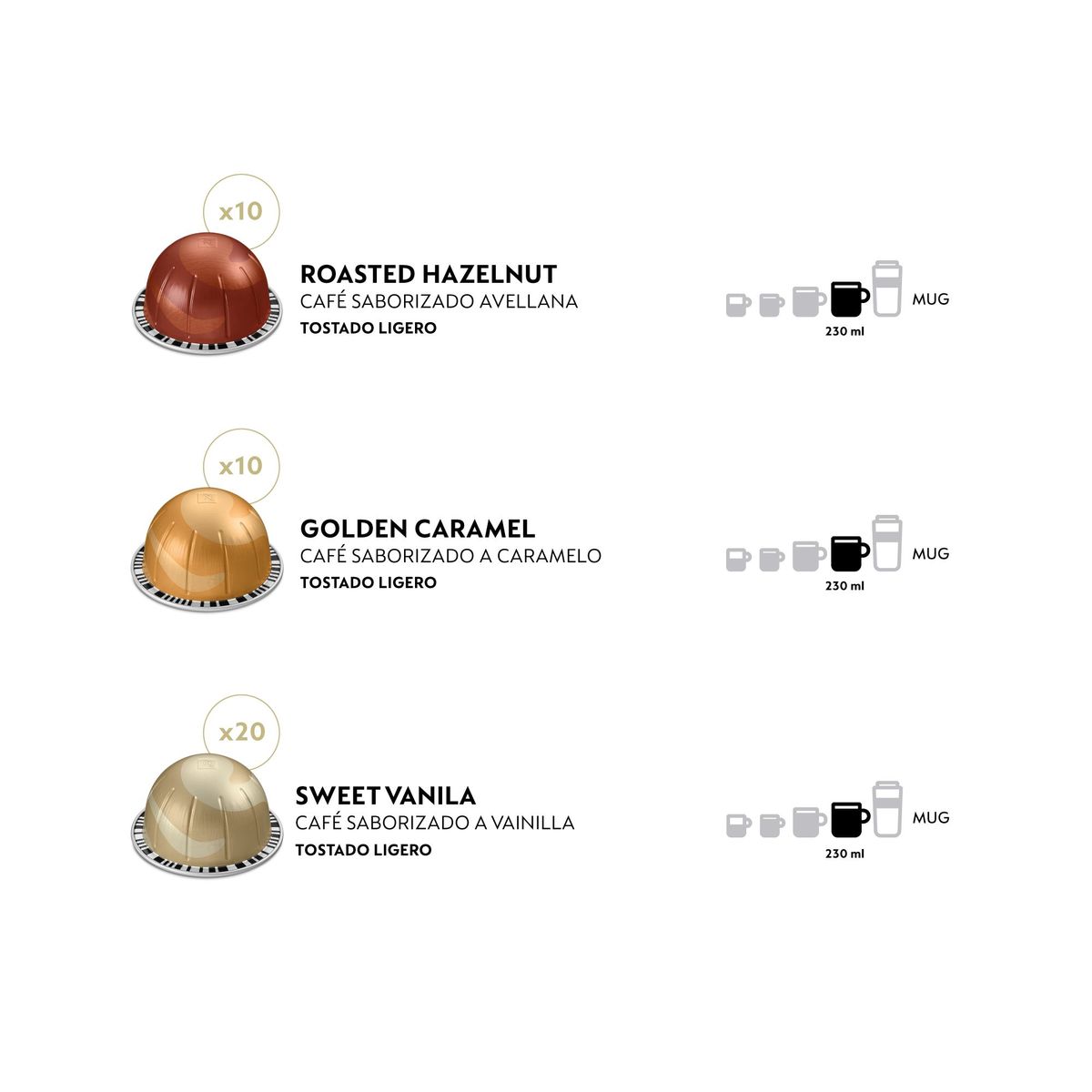 NESPRESSO - Pack Barista Creations x 40 Cápsulas de Café Vertuo Nespresso