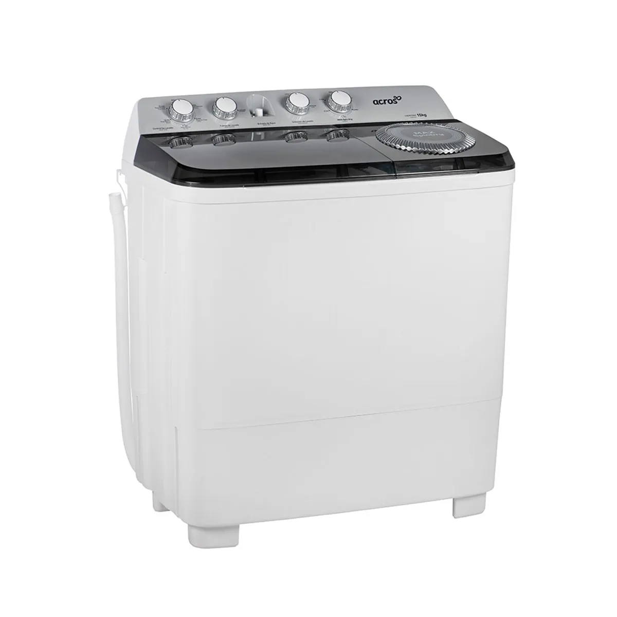 WHIRLPOOL - Lavadora Semiautomatica Carga Superior 15 Kilos ALD1545JE Blanco