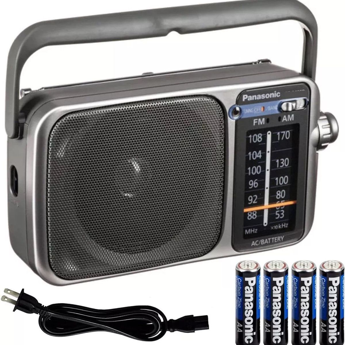 PANASONIC - Radio Panasonic AMFM Corriente o Pilas Conector Audifonos