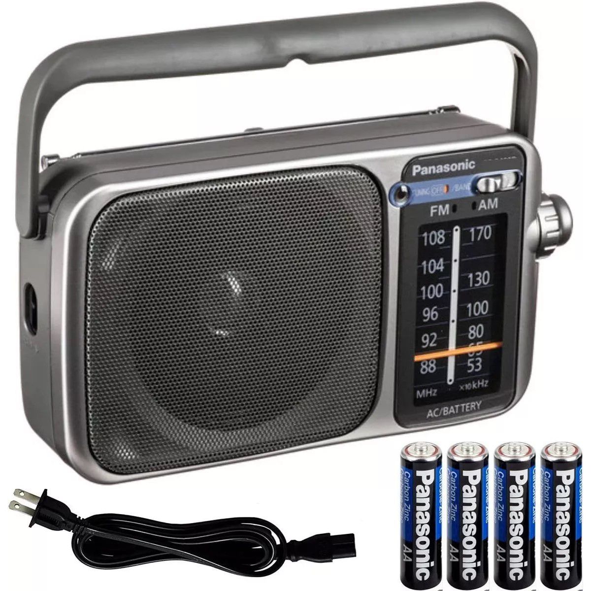 PANASONIC - Radio Panasonic AMFM Corriente o Pilas Conector Audifonos