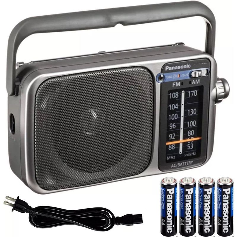 PANASONIC - Radio Panasonic AMFM Corriente o Pilas Conector Audifonos