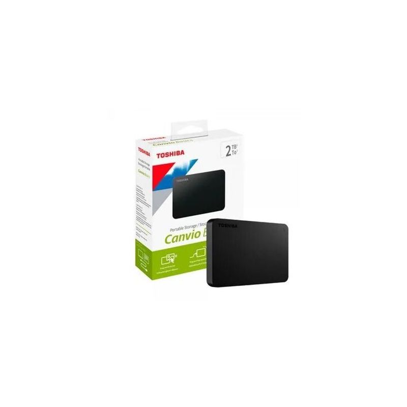 TOSHIBA - Disco Duro Externo 2TB Toshiba Canvio Basics USB 3.0