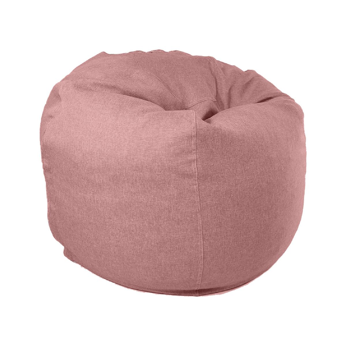 ESTILO RELAX - Puff Supreme Elegance En Microfibra - Talla L - Rosado.