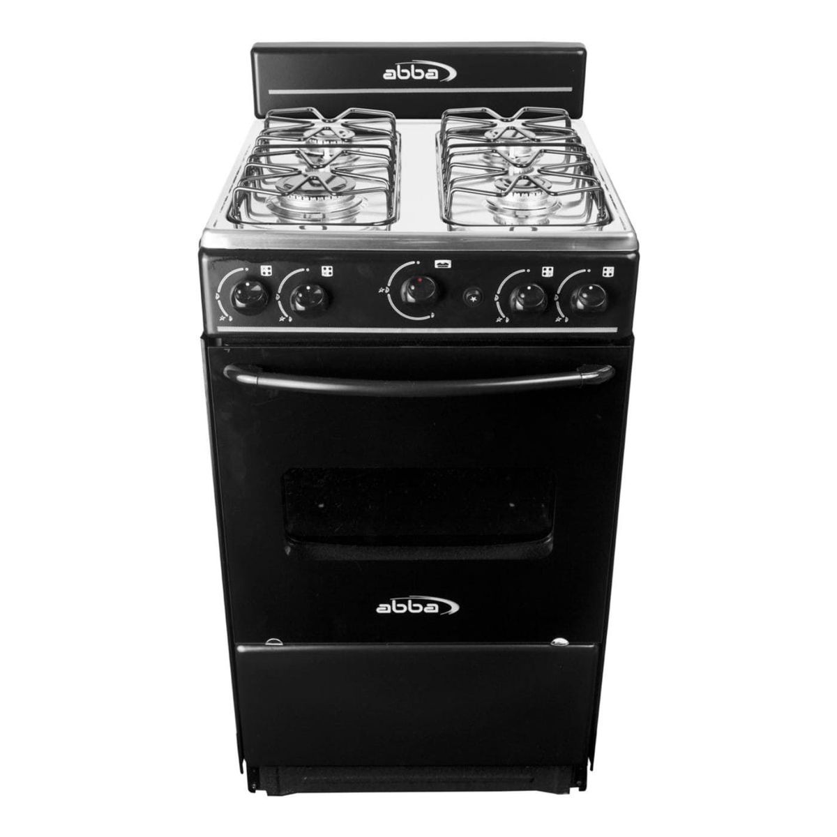 ABBA - Estufa Abba 4 Ptos Negra Horno Mesa Inox Torre Ee - AT 101-5 N NEG