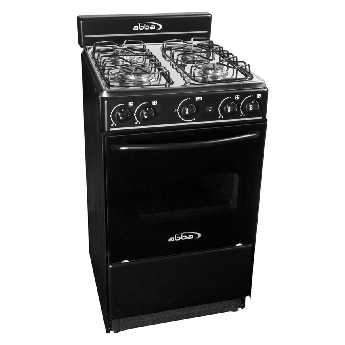 ABBA - Estufa Abba 4 Ptos Negra Horno Mesa Inox Torre Ee - AT 101-5 N NEG