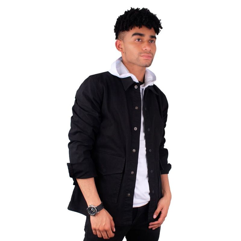 LEC LEE - Chaqueta Casual Hombre Lec Lee Negro