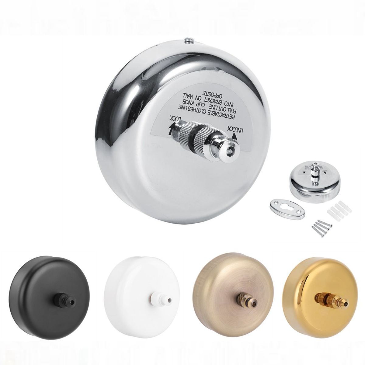 TECNOHOGAR JS - Tendedero Retráctil Portátil De Acero Inoxidable 2.8 Metros